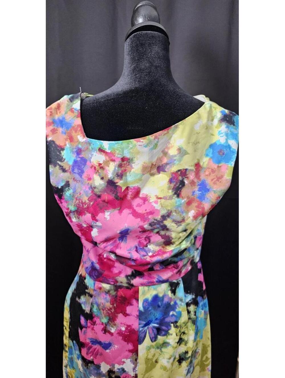 Suzi Chin for Maggy Boutique Dress Multicolor Womens Size 10